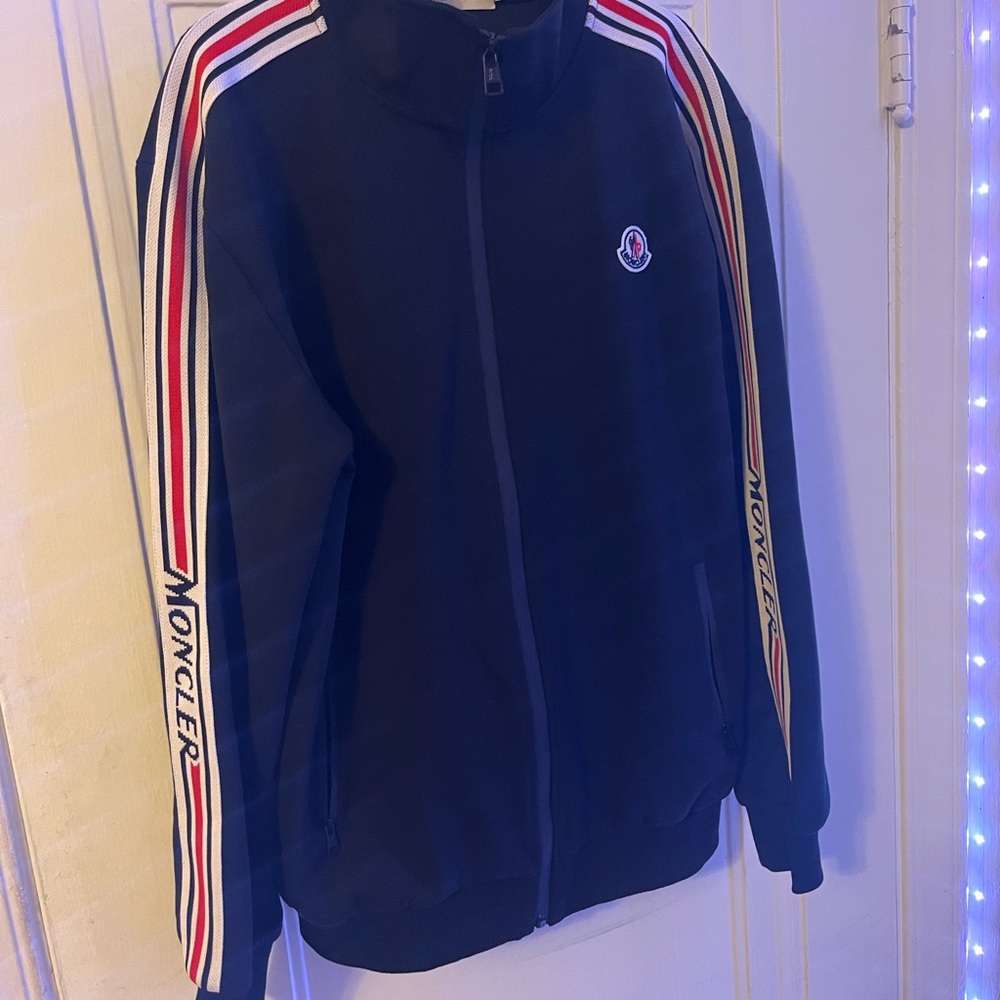 Moncler Black, Red, and white Tracksuit